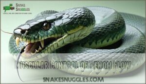 muscular control of venom flow
