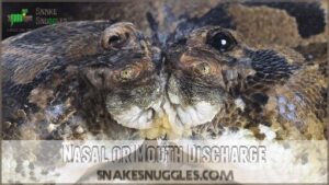 nasal or mouth discharge