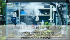 nebulization therapy for snake respiratory infections