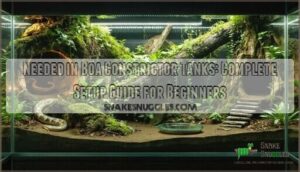 needed in boa constrictor tanks