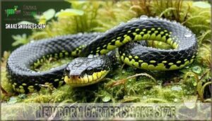 newborn garter snake size