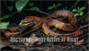 nocturnal: most active at night