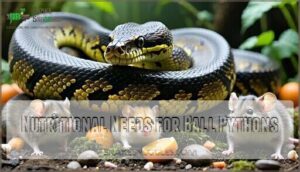 nutritional needs for ball pythons