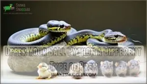 offer your ball python a different type of prey offer your ball python a different type of prey