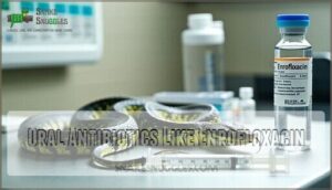 oral antibiotics like enrofloxacin