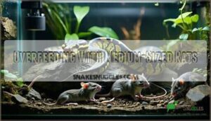 overfeeding with medium-sized rats