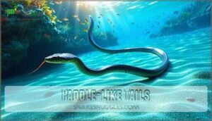 paddle-like tails