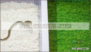 paper and fabric liners