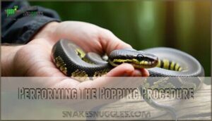 performing the popping procedure