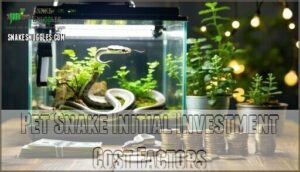 pet snake initial investment cost factors