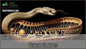 physiological regulation of king cobra venom glands
