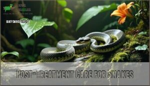 post-treatment care for snakes