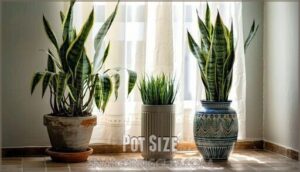 pot size