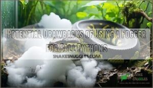 potential drawbacks of using a fogger for ball pythons