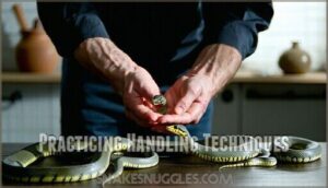 practicing handling techniques
