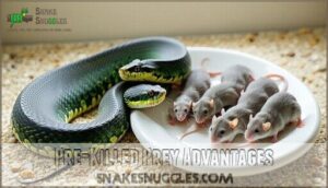 pre-killed prey advantages