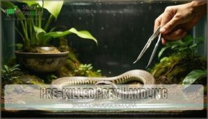 pre-killed prey handling