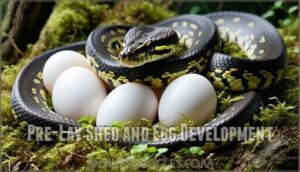 pre-lay shed and egg development