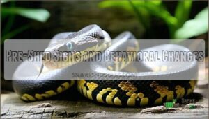 pre-shed signs and behavioral changes