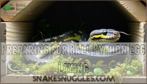 preparing for ball python egg laying
