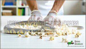 preparing for the popping process