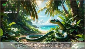 presence of snakes in hawaii