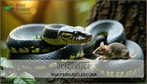 prey size