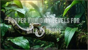 proper humidity levels for ball pythons