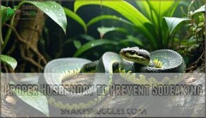 proper husbandry to prevent squeaking
