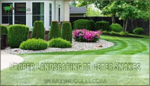 proper landscaping to deter snakes