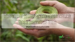 proper way to hold snake