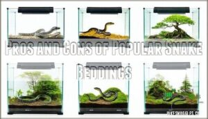 pros and cons of popular snake beddings