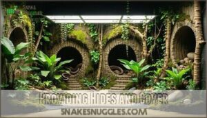 providing hides and cover