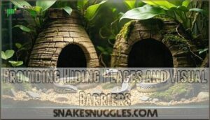 providing hiding places and visual barriers