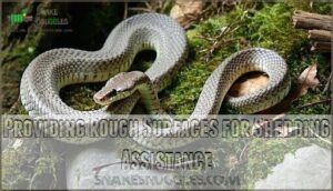 providing rough surfaces for shedding assistance