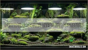 providing secure areas for gestation