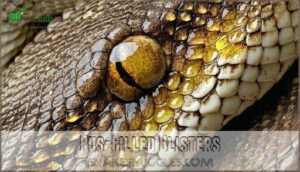 pus-filled blisters