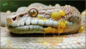 pus-filled blisters pus-filled blisters