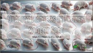 quality matters in frozen rodent feed