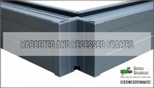 rabbeted and recessed frames