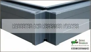 rabbeted and recessed frames rabbeted and recessed frames