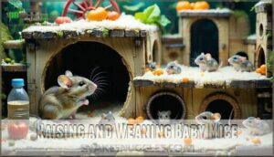raising and weaning baby mice