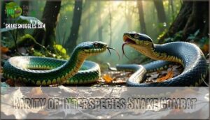 rarity of interspecies snake combat
