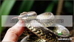 reasons for ball python bites