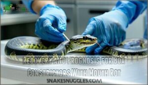 recovery and prognosis for boa constrictors with mouth rot
