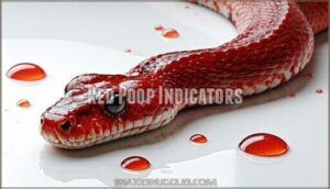 red poop indicators