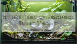 regurgitation causes in baby snakes