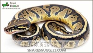 retained skin near vent