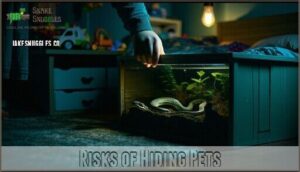 risks of hiding pets