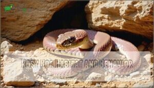 rosy boa habitat and behavior
